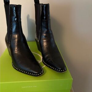 DOLCE VITA Womens Mix/Media Studded Sabern PointToe 2.5heel Leather Booties sz11